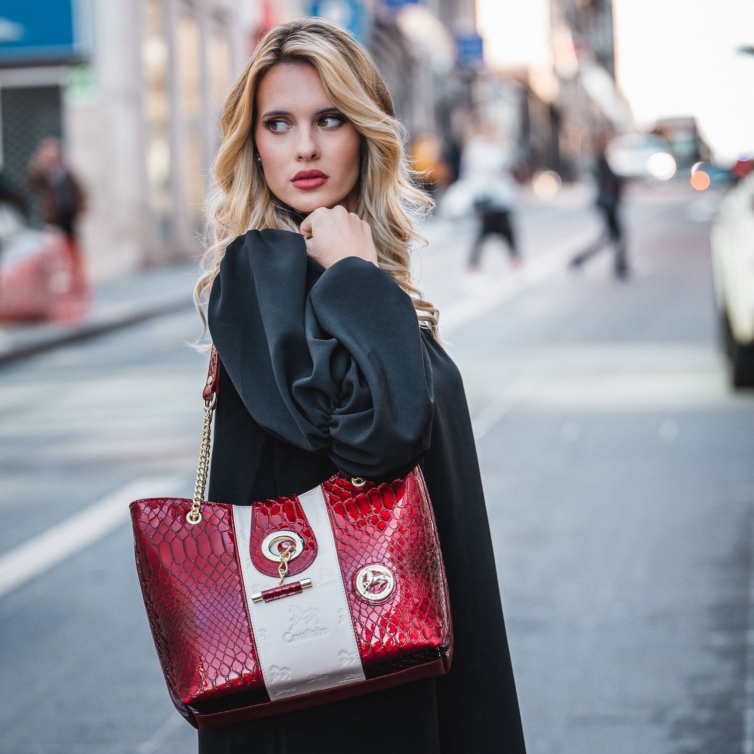 Cavalinho Honor Shoulder Bag SKU 18190258.15 #color_DarkRed