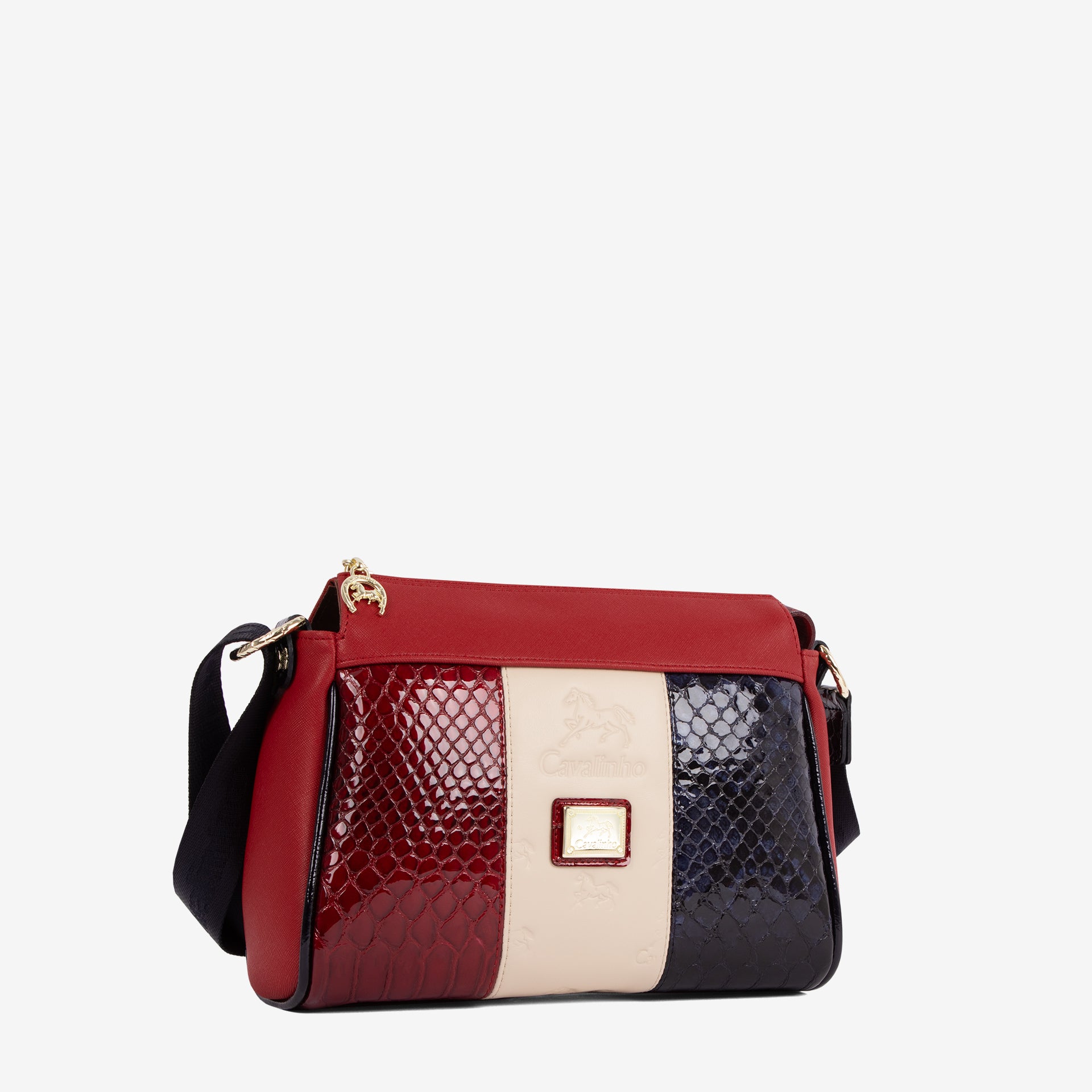 Cavalinho Honor Crossbody Bag SKU 18190344.45 #color_red / beige / navy