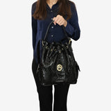 Cavalinho Honor Black Bucket Handbag with Drawstring Closure SKU 18190360.01 #color_Black