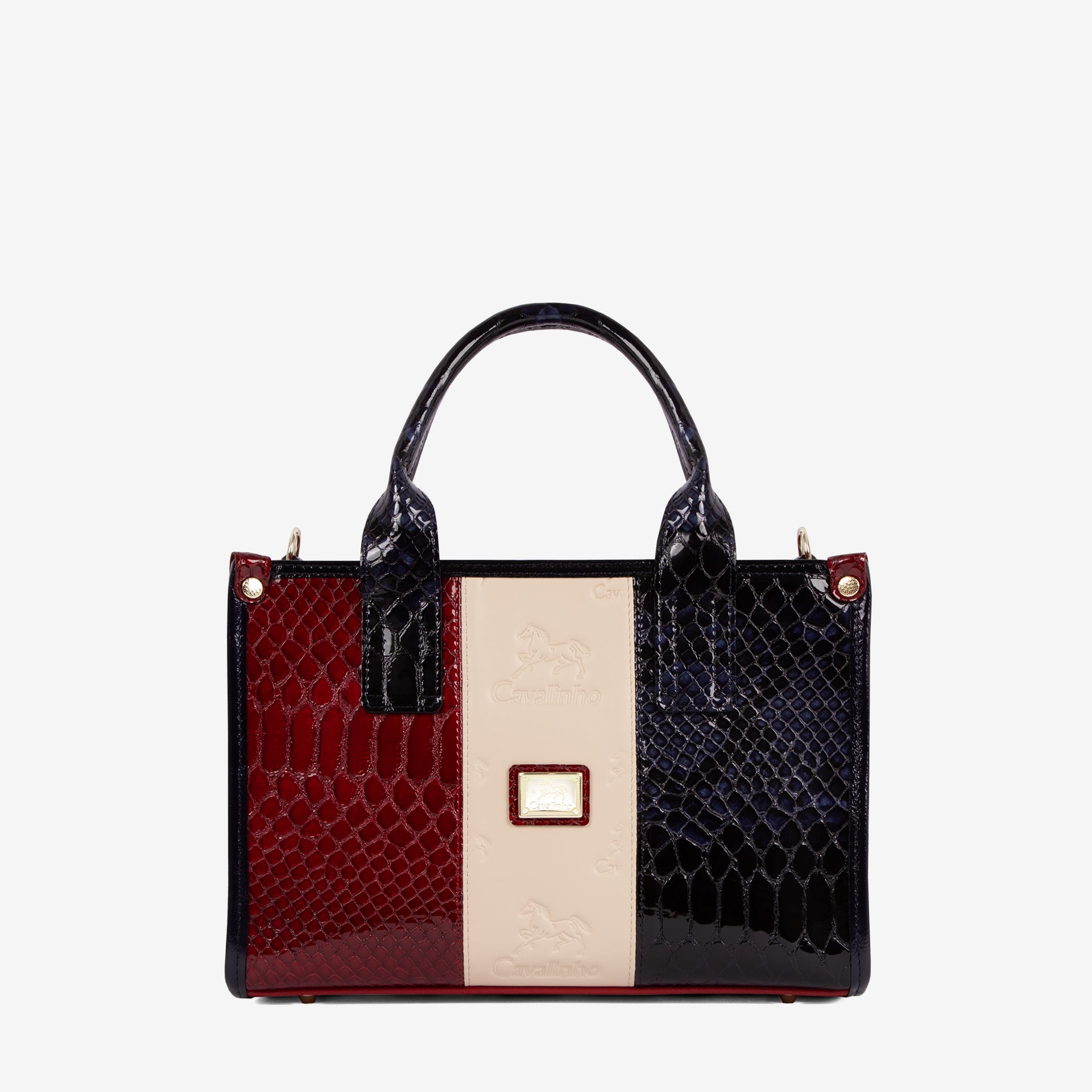 Cavalinho Honor Designer Handbag SKU 18190479.45 #color_red / beige / navy