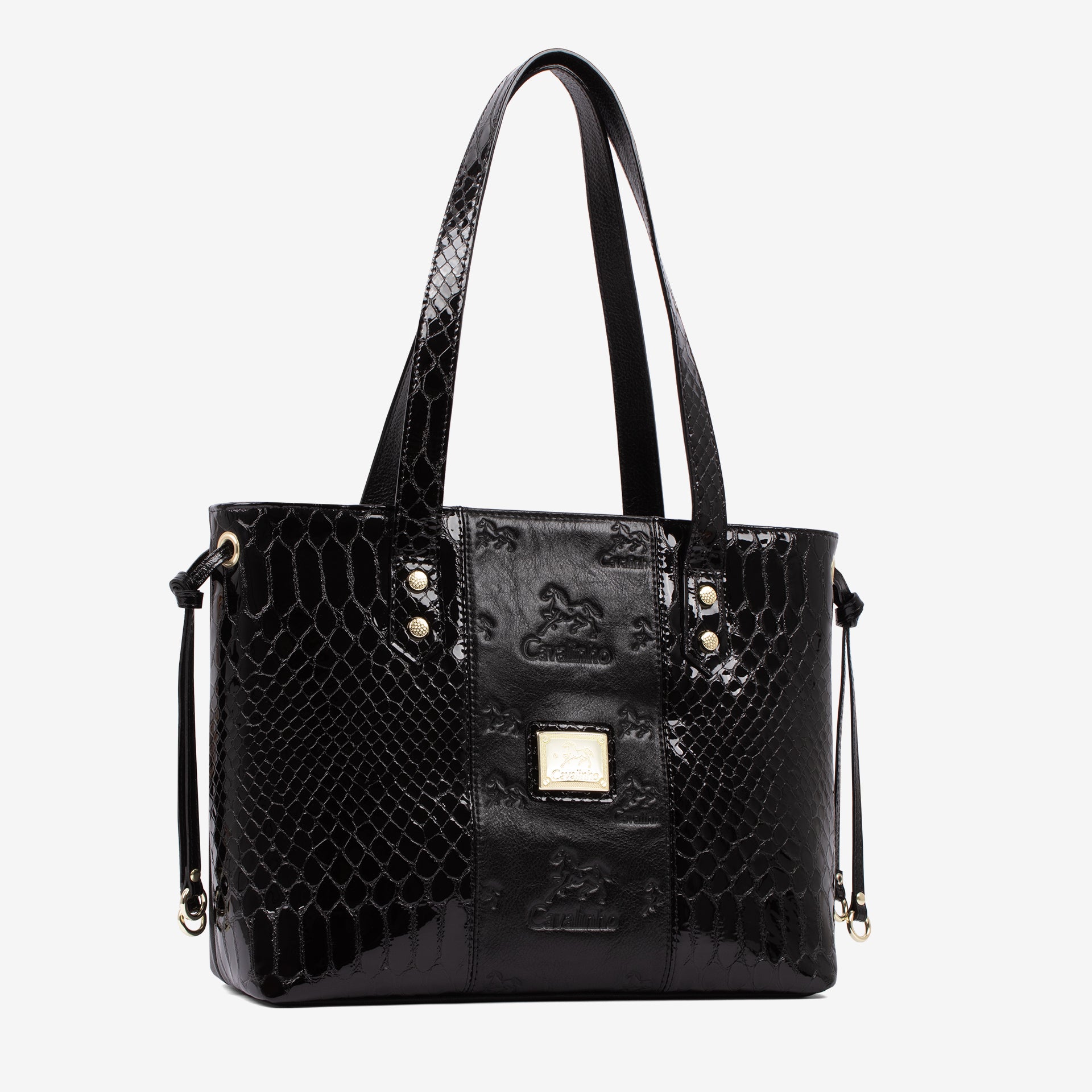 Cavalinho Honor Large Tote Shoulder Bag with Tassel Details SKU 18190578.01 #color_black