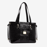 Cavalinho Honor Large Tote Shoulder Bag with Tassel Details SKU 18190578.01 #color_black