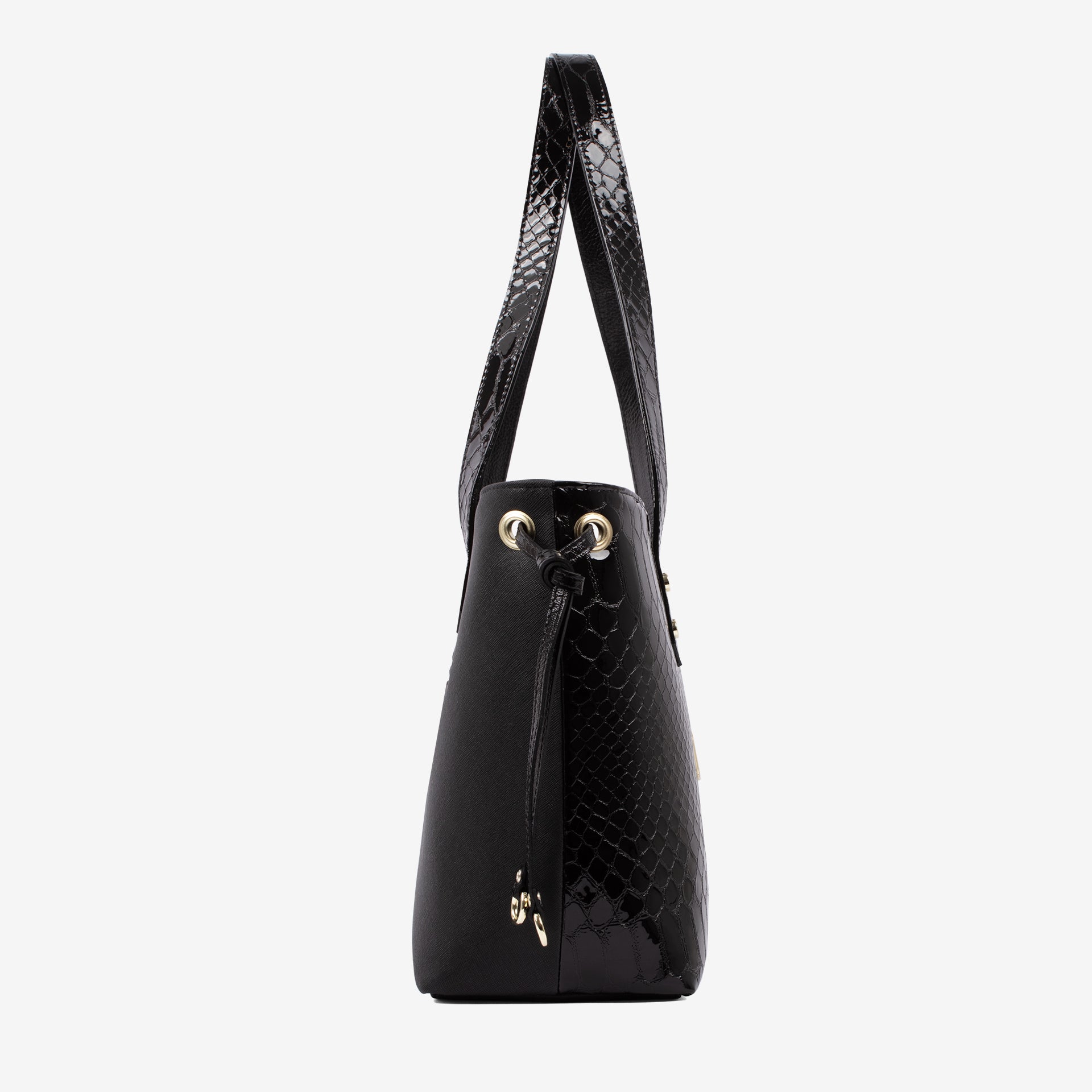 Cavalinho Honor Large Tote Shoulder Bag with Tassel Details SKU 18190578.01 #color_black