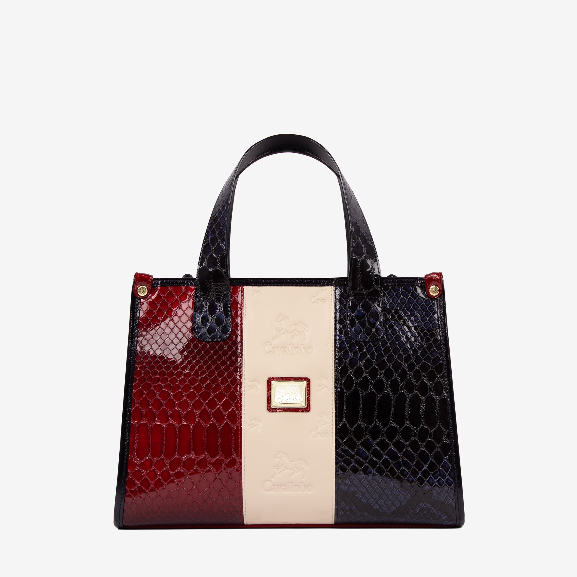 Cavalinho Honor Large Handbag SKU 18190611.45 #color_red / beige / navy