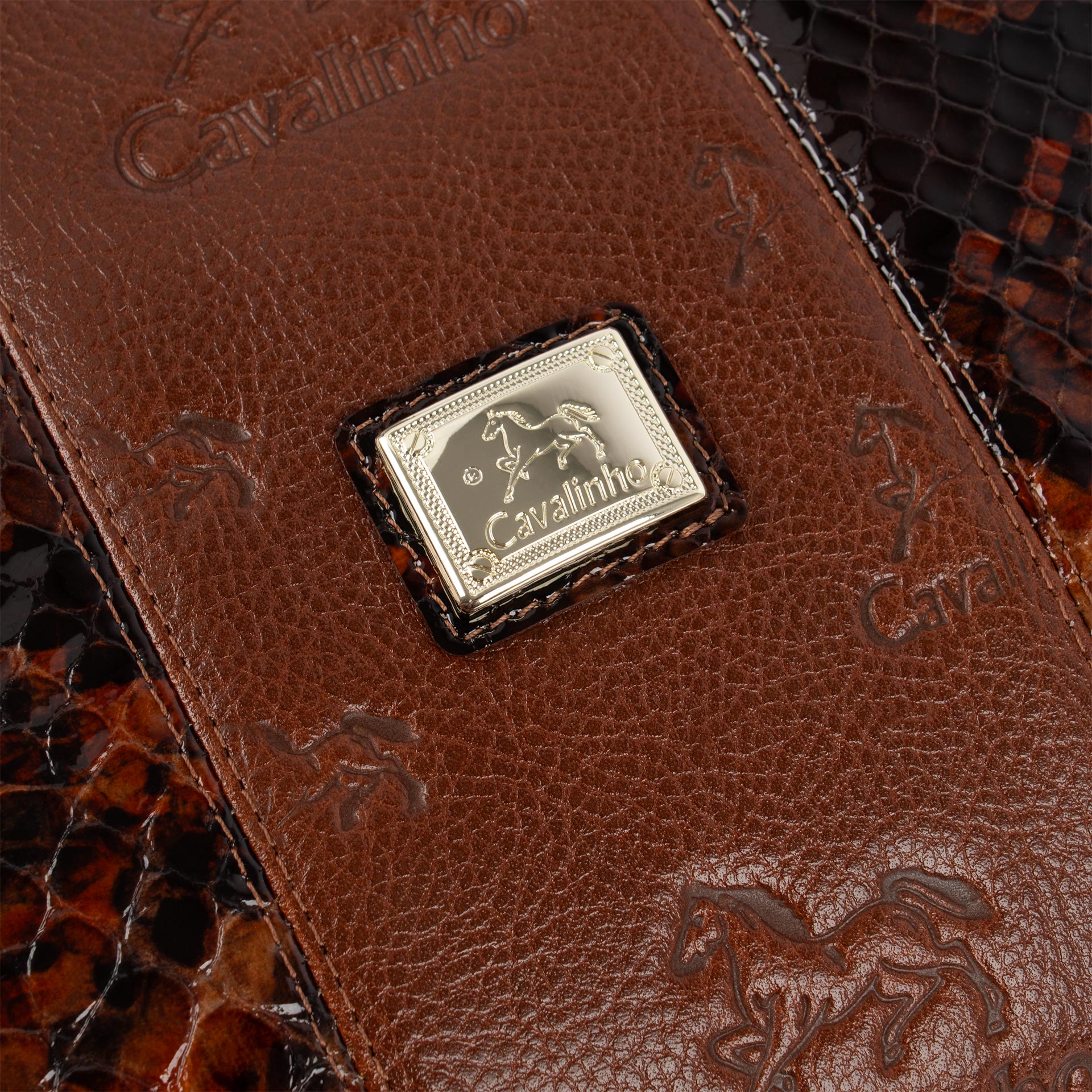 Cavalinho Honor Brown Handbag SKU 18190616.13 #color_saddlebrown