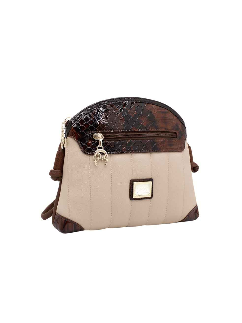 Cavalinho Grace Crossbody Bag SKU 18250005.34 #color_Saddlebrown / beige