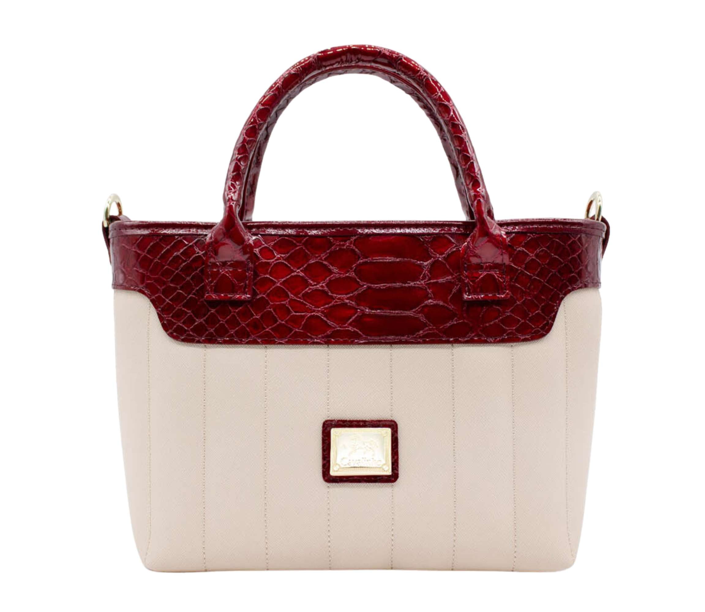 Cavalinho Grace Mini Handbag Bag SKU 18250243.15 #color_DarkRed / Beige