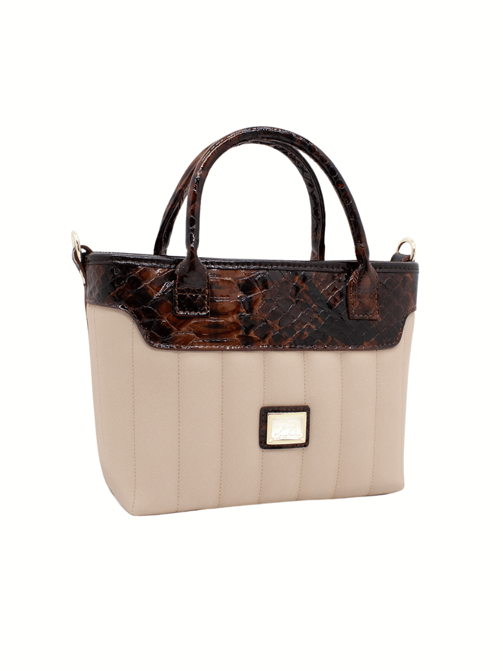 Cavalinho Grace Mini Handbag Bag SKU 18250243.34 #color_Saddlebrown / beige