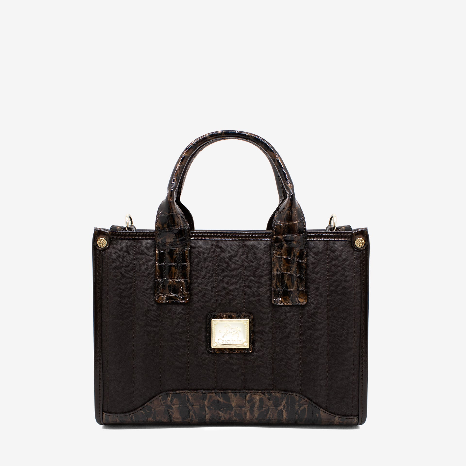 Cavalinho Grace Brown Canvas Handbag SKU 18250479.02 #color_Brown