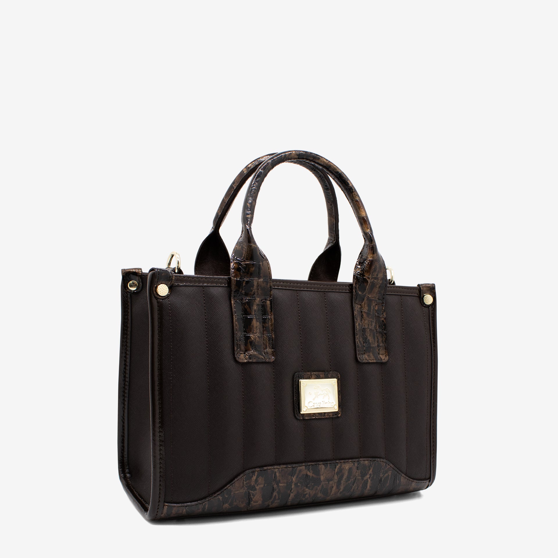 Cavalinho Grace Brown Canvas Handbag SKU 18250479.02 #color_Brown