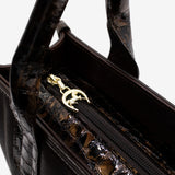 Cavalinho Grace Brown Canvas Handbag SKU 18250479.02 #color_Brown