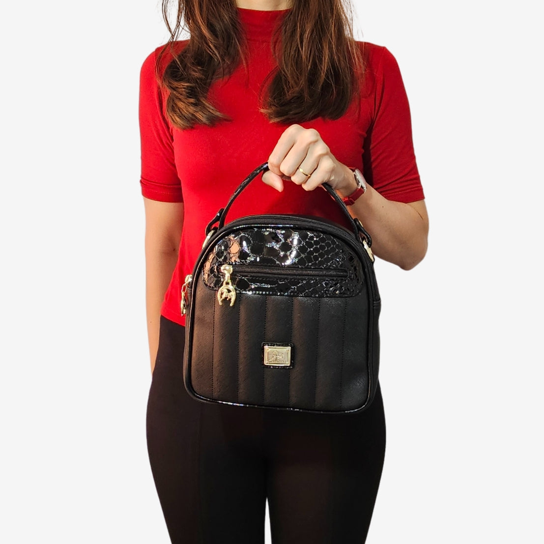 Cavalinho Grace Round Handbag SKU 18250582.01 #color_black