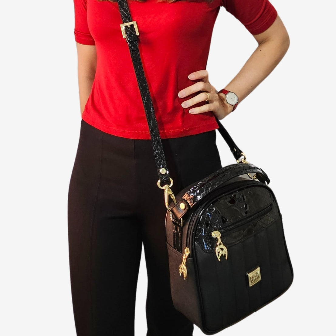 Cavalinho Grace Round Handbag SKU 18250582.01 #color_black