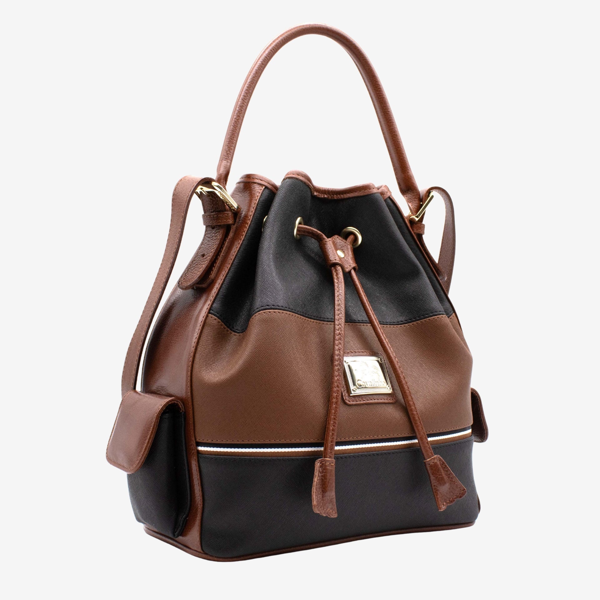 Cavalinho Unique Bucket Handbag SKU 18260360.32 #color_Black / Brown