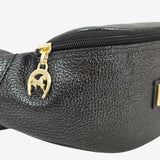 Cavalinho Muse Black Leather Sling Bag for Women SKU 18300219.00 #color_metallic black