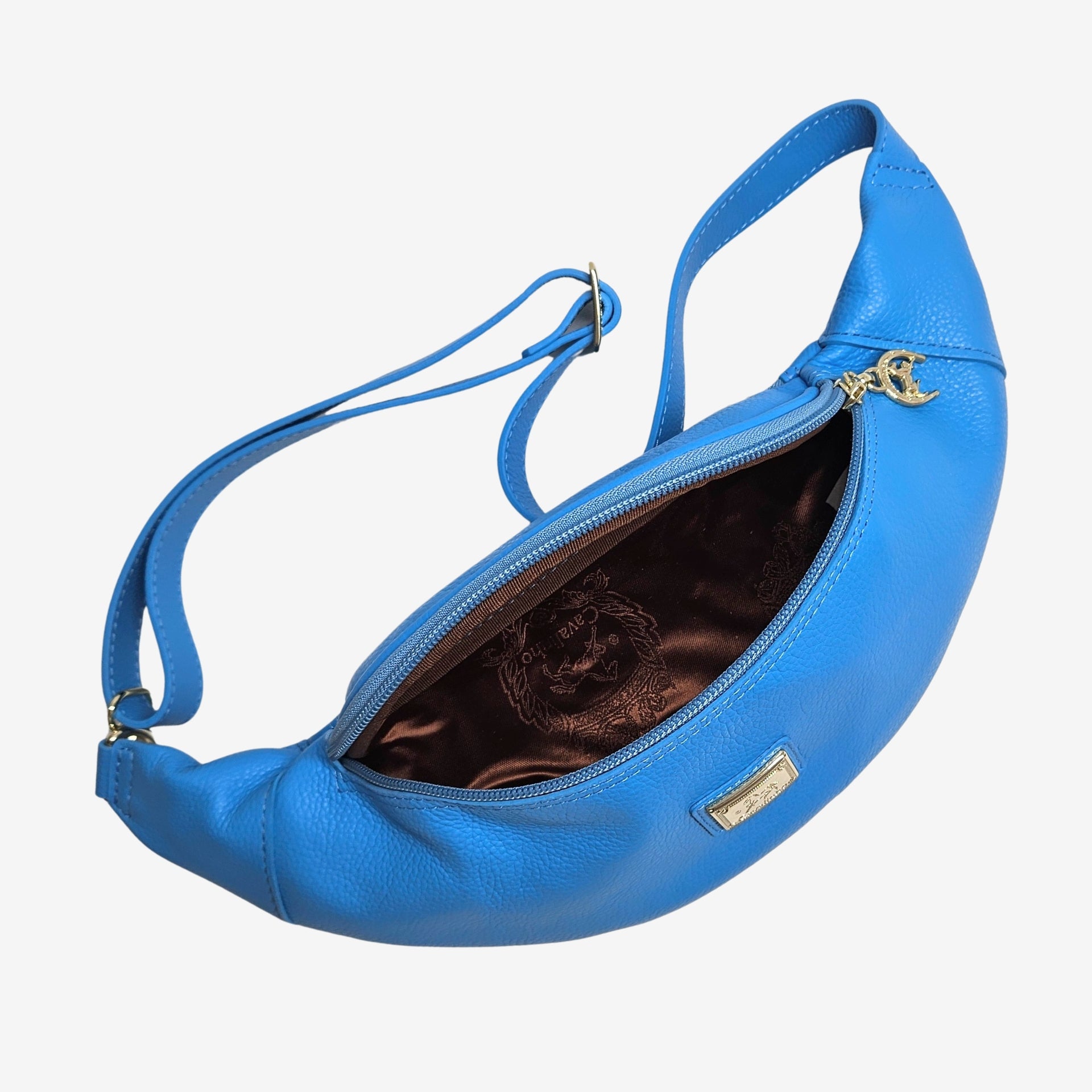 Cavalinho Muse Blue Leather Sling Bag for Women SKU 18300219.03 #color_blue