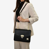 Cavalinho Muse Black Leather Shoulder Bag SKU 18300260.01 #color_black