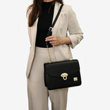 Cavalinho Muse Black Leather Shoulder Bag SKU 18300260.01 #color_black