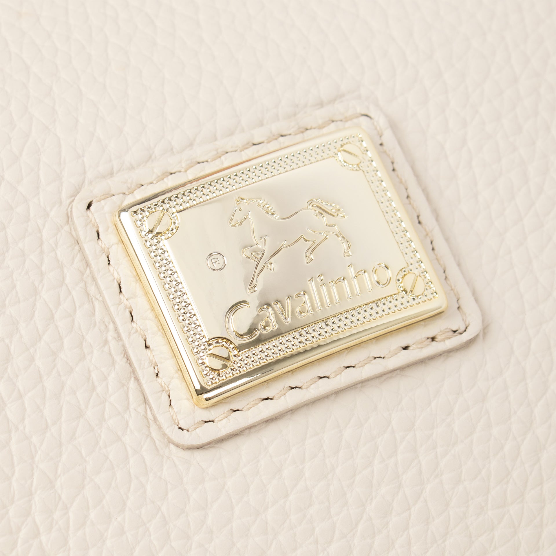 Cavalinho Muse Leather Shoulder Bag for Women SKU 18300369.05 #color_beige