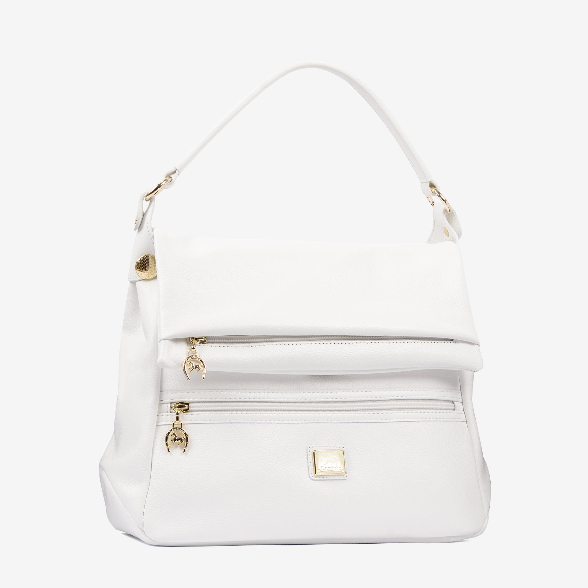 Cavalinho Muse Leather Shoulder Bag SKU 18300369.06 #color_white