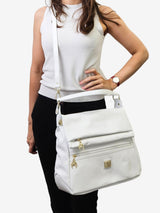 Cavalinho Muse Leather Shoulder Bag SKU 18300369.06 #color_white