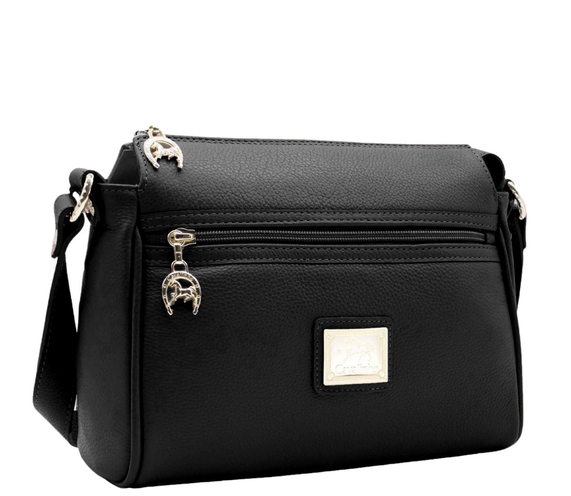 Cavalinho Muse Leather Crossbody Bag - Black - 18300373.01.99_2