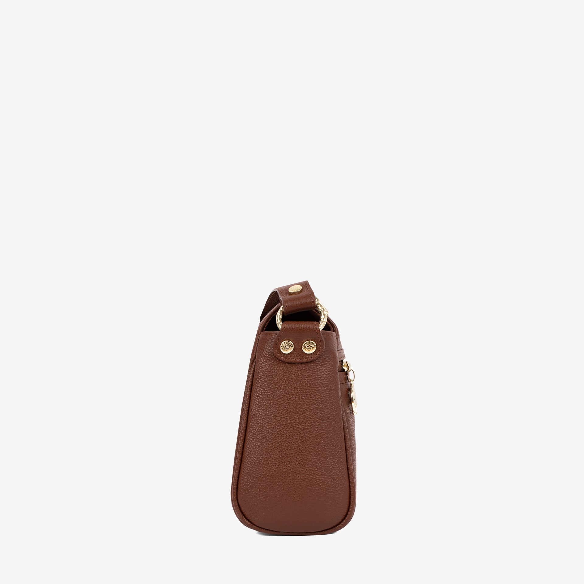 Cavalinho Muse Brown Leather Crossbody Bag for Women SKU 18300373.13 #color_SaddleBrown