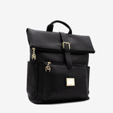 Cavalinho Muse Black Leather Backpack - SKU 18300415.01 #color_Black