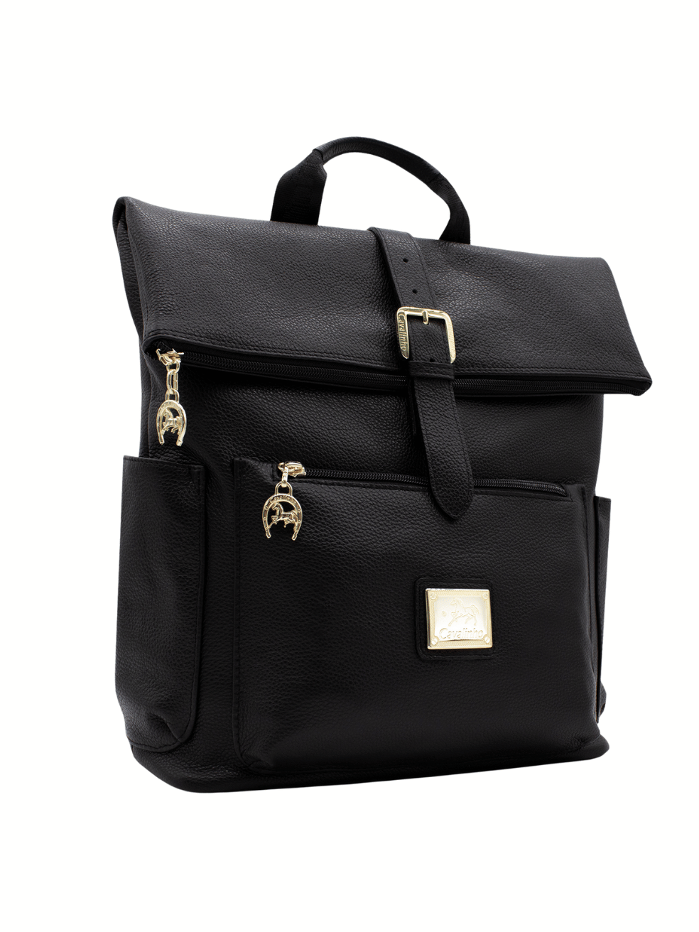 Cavalinho Muse Leather Backpack - SKU 18300415.01.99. | #color_Black