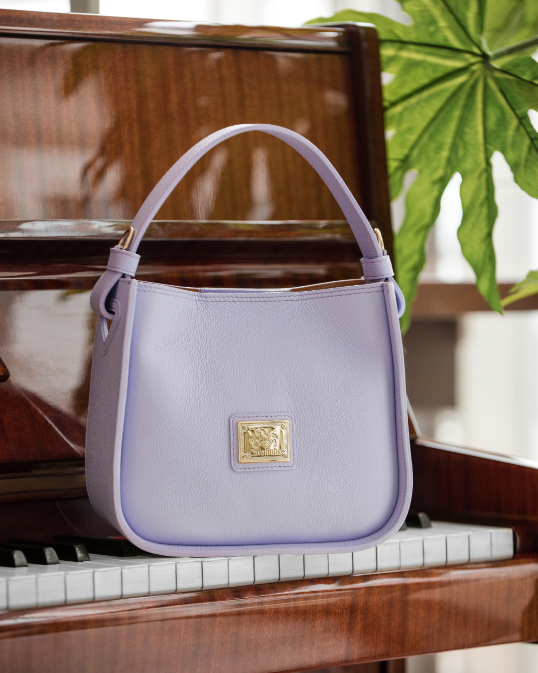 #color_ Lilac | Cavalinho Muse Leather Handbag - Lilac - 18300475.39_M01