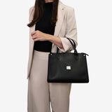 Cavalinho Muse Black Leather Handbag SKU 18300480.01.S. #color_black 