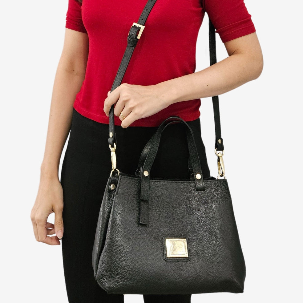 Cavalinho Muse Leather Handbag - SKU 18300490.01 #color_Black