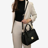 Cavalinho Muse Black Leather Handbag SKU 18300490.01 #color_Black
