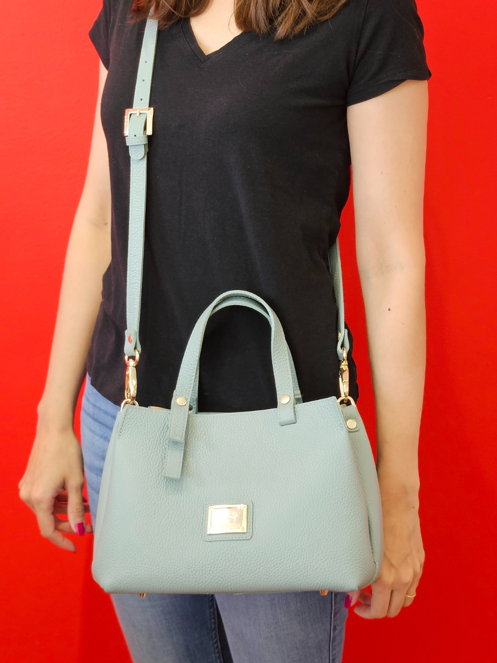 Cavalinho Muse Leather Handbag - SKU 18300490.09.99. | #color_DarkSeaGreen