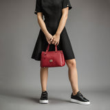 Cavalinho Muse Burgundy Leather Handbag SKU 18300490.15 #color_Burgundy