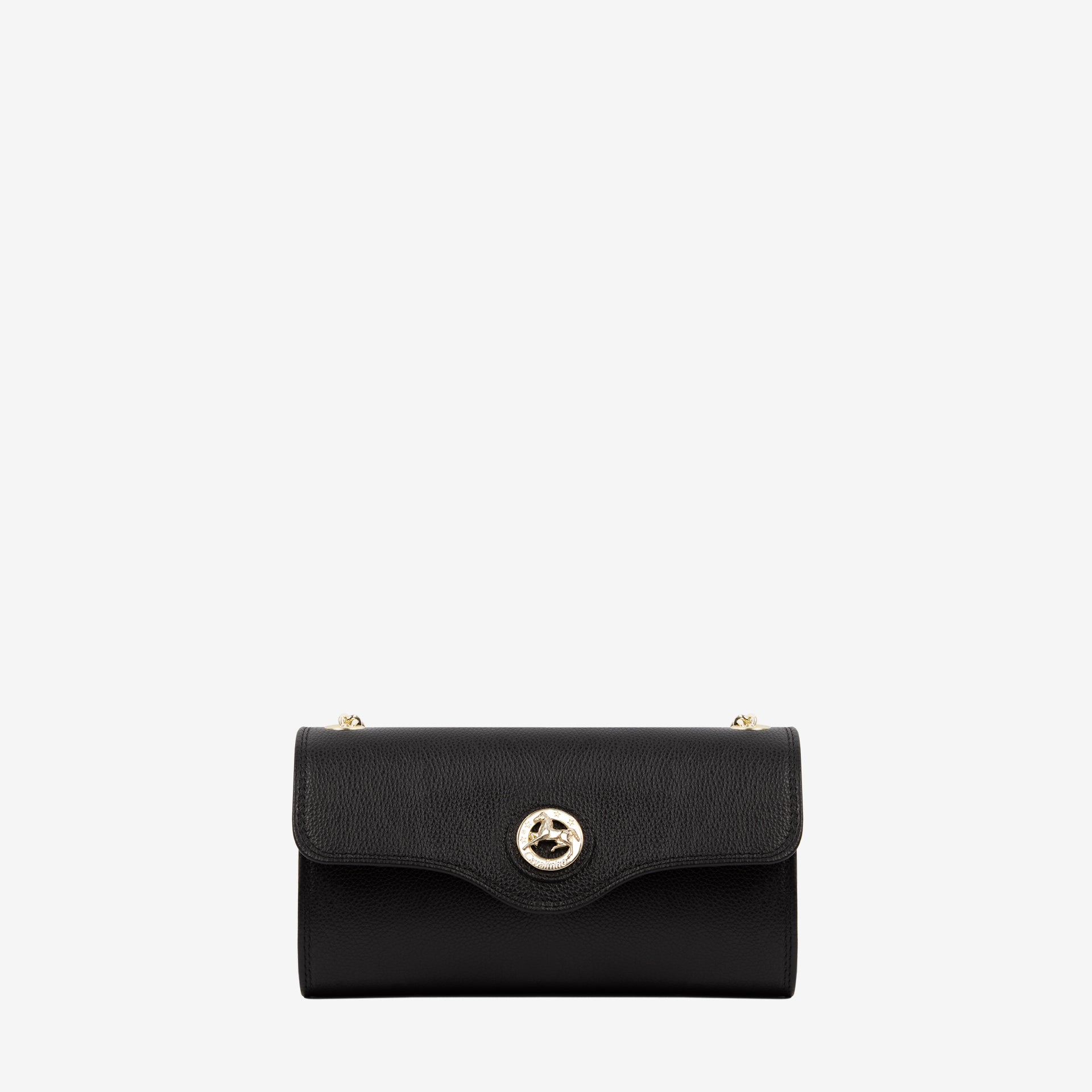 Cavalinho Muse Black Leather Clutch Shoulder Bag SKU 18300496.01 #color_black