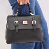 Cavalinho Muse Trapezoid Leather Handbag SKU 18300508.01 #color_black