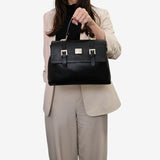 Cavalinho Muse Trapezoid Black Leather Handbag SKU 18300508.01 #color_black