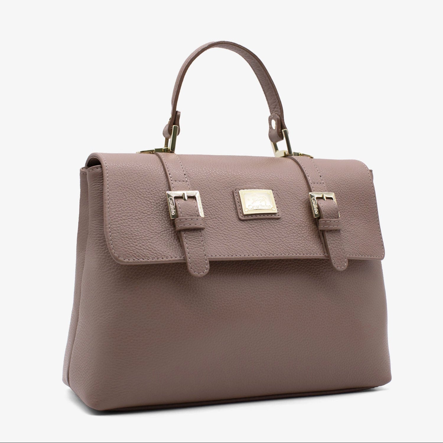 Cavalinho Muse Leather Handbag - SKU 18300508.07.99. | #color_Sand