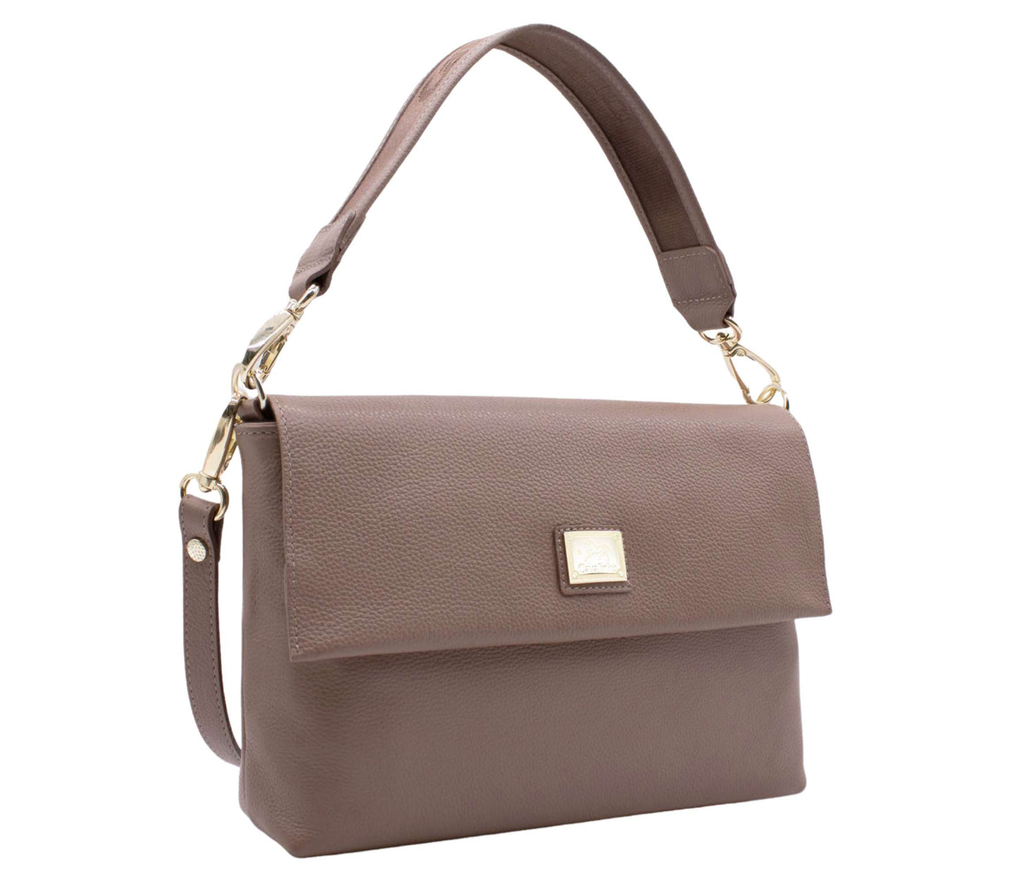 Cavalinho Muse 3 in 1: Leather Clutch, Handbag or Crossbody Bag - Sand - 18300509.07.99_2