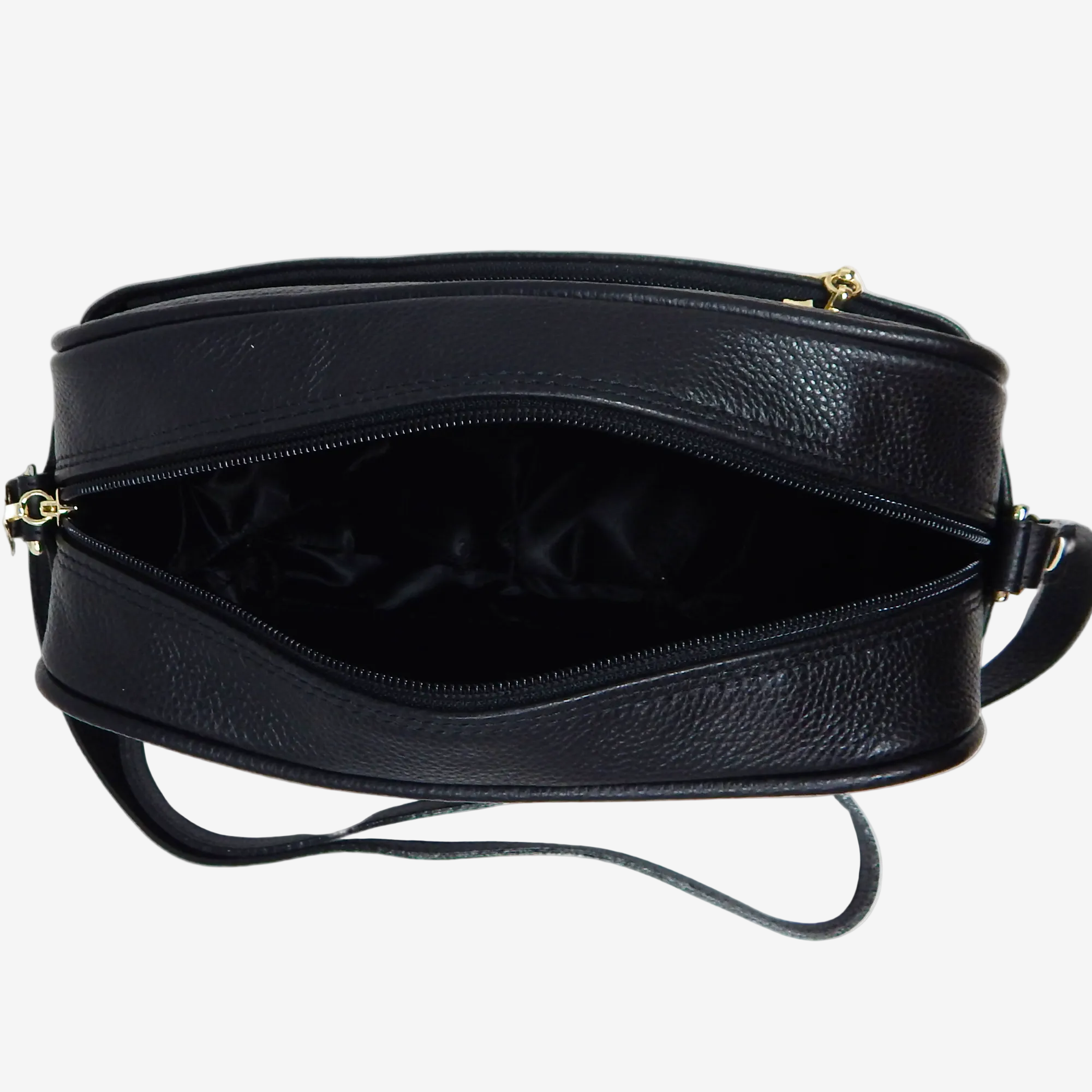 Cavalinho Muse Leather Crossbody Bag SKU 18300511 #color_Black