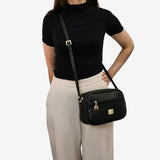 Cavalinho Muse Black Leather Crossbody Bag for Women SKU 18300511.01 #color_Black