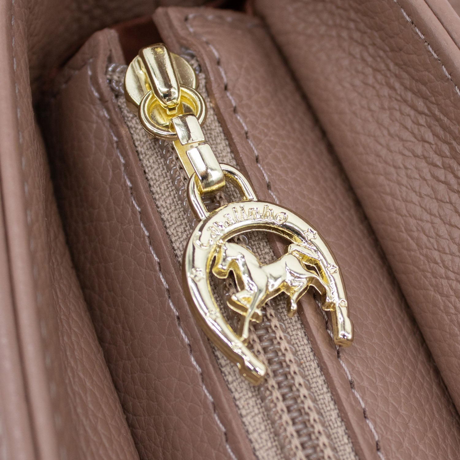 Cavalinho Muse Leather Handbag - SKU 18300514.07.99. | #color_Sand