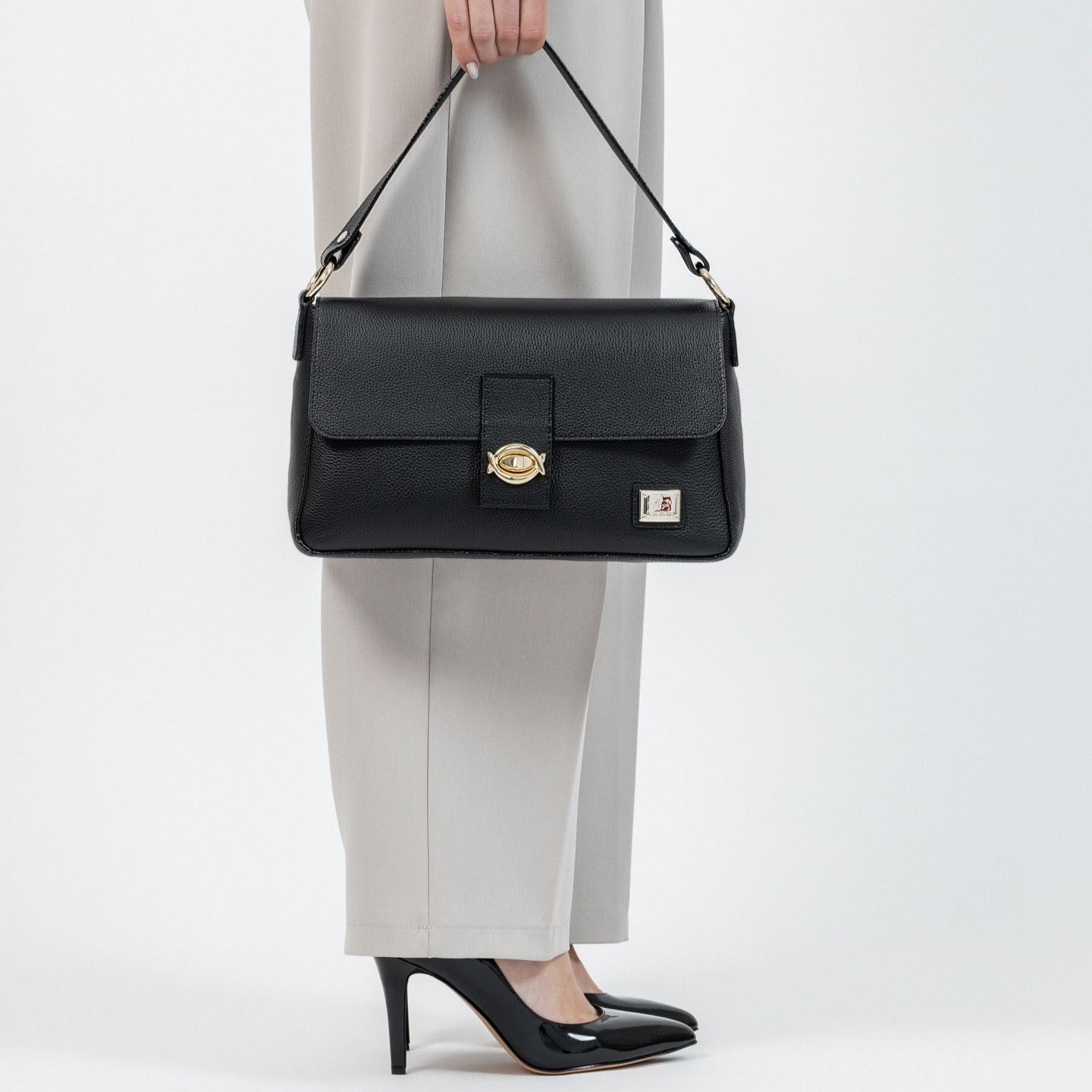 Cavalinho Muse Leather Handbag - SKU 18300515.01.99. | #color_Black