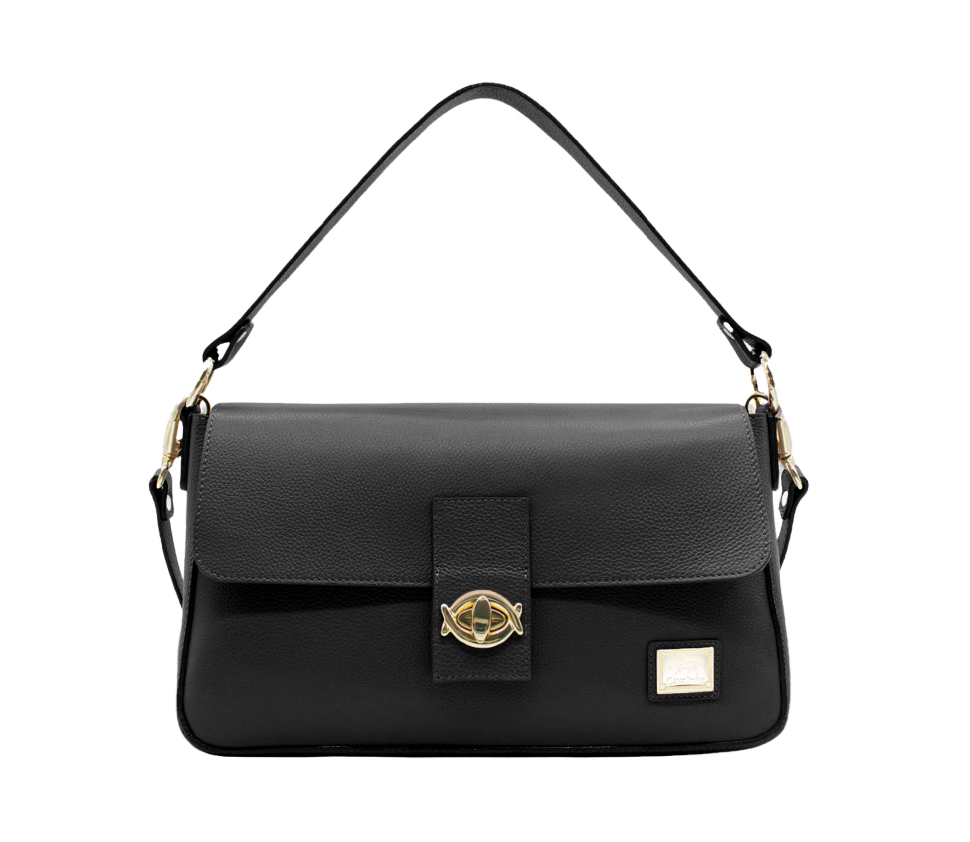 Cavalinho Muse Leather Handbag - Black - 18300515.01_P01_1
