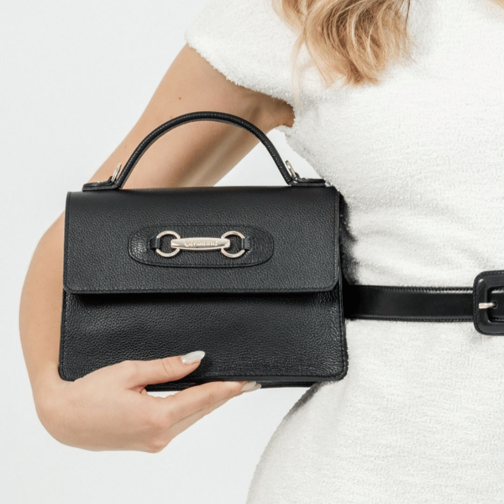 Cavalinho Muse Leather Handbag - SKU 18300517.01.99. | #color_Black