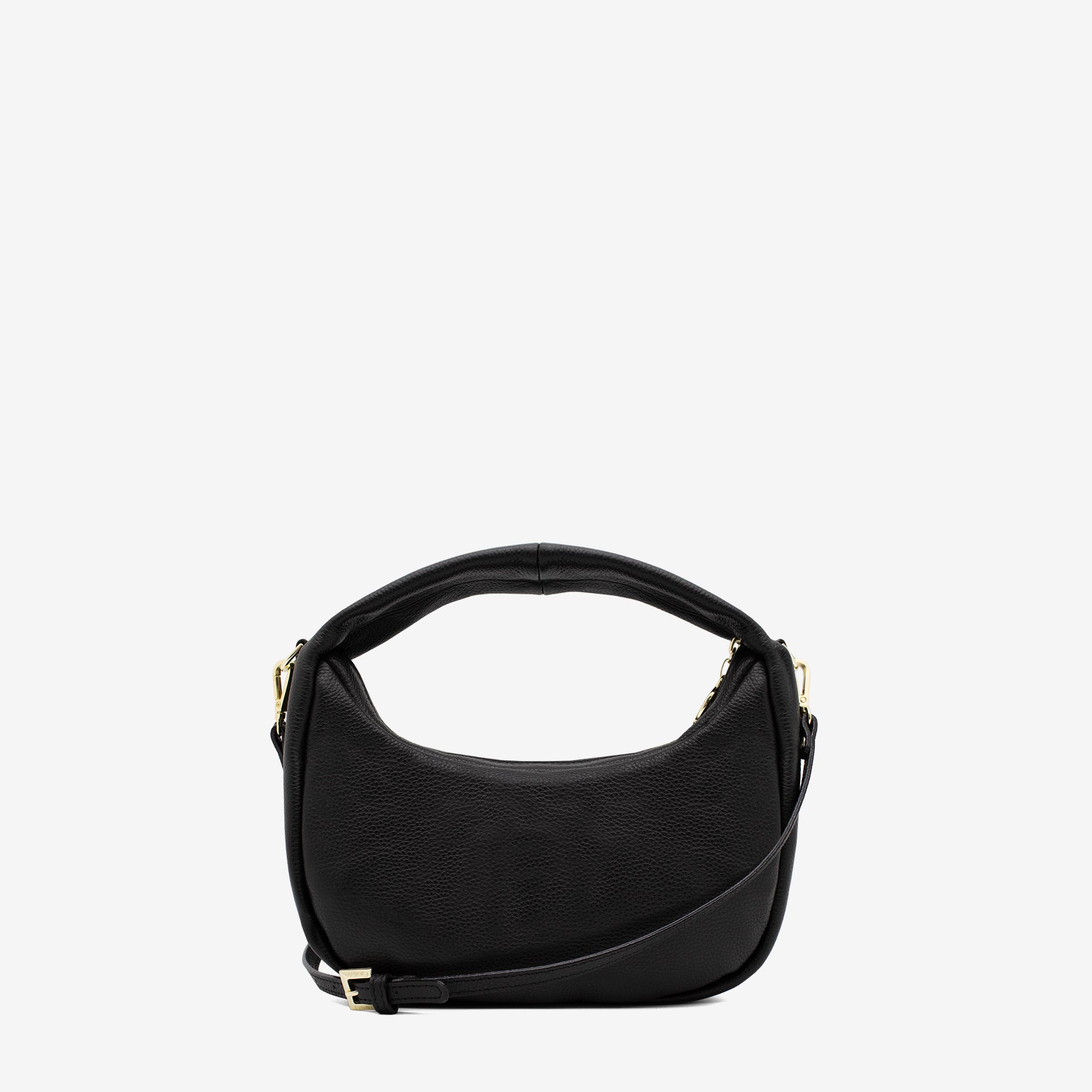 Cavalinho Muse Leather Half-Moon Handbag - SKU 18300523.01 #color_Black