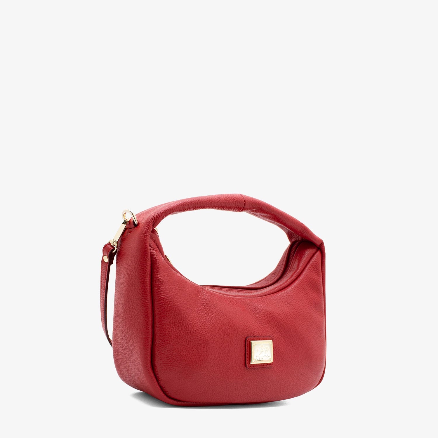 Cavalinho Muse Leather Half-Moon Handbag - SKU 18300523.04 #color_Red