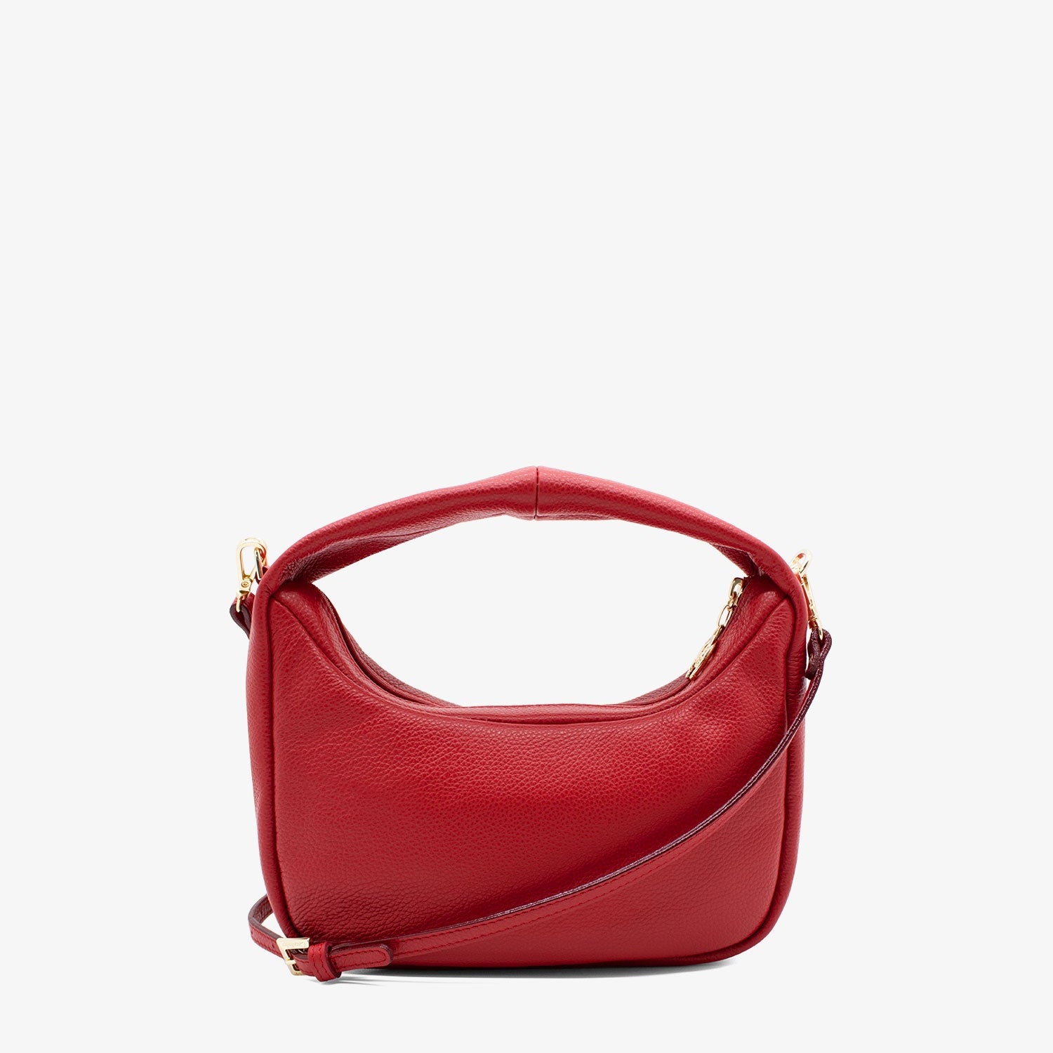 Cavalinho Muse Leather Half-Moon Handbag - SKU 18300523.04 #color_Red