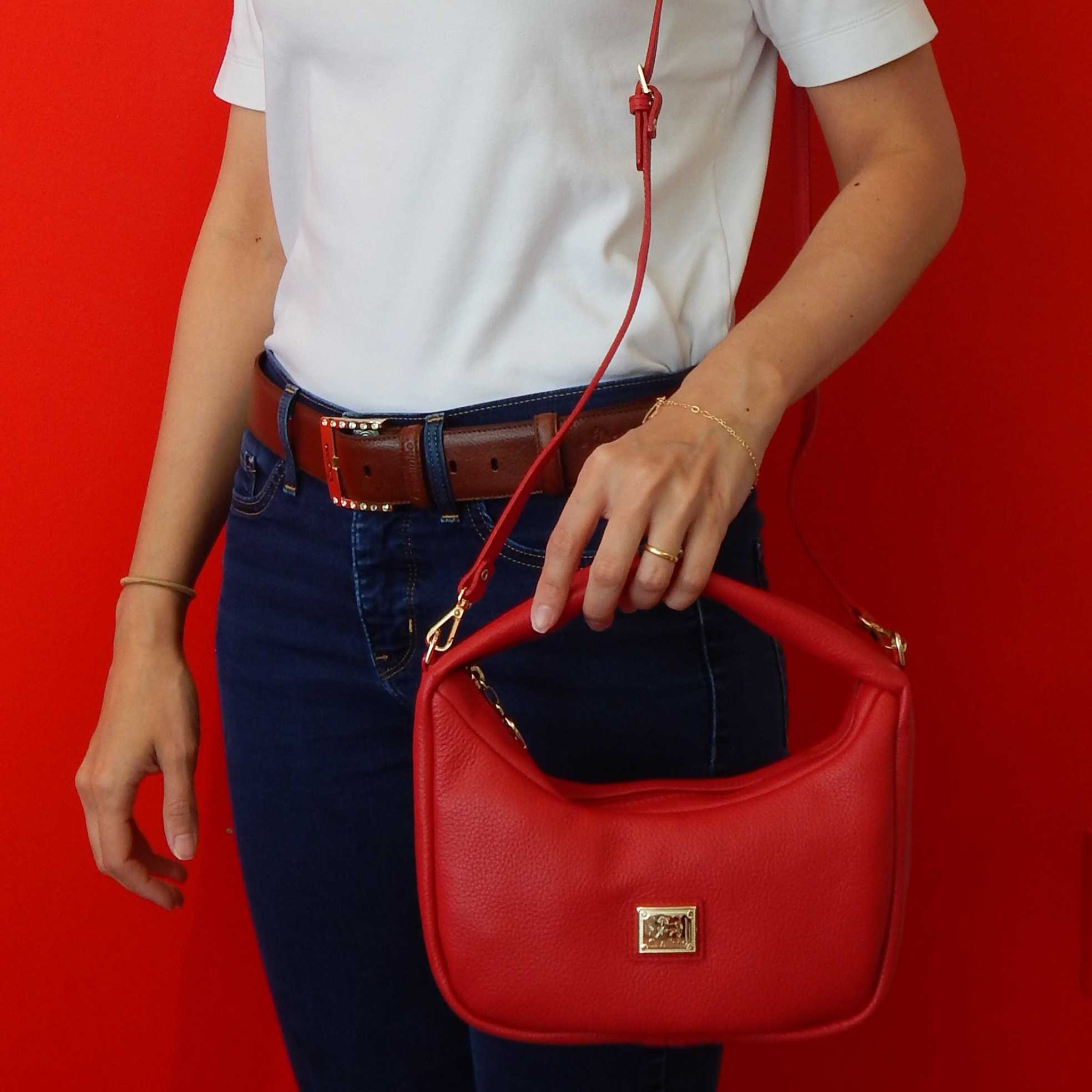 Cavalinho Muse Leather Handbag - SKU 18300523.04.99. | #color_Red